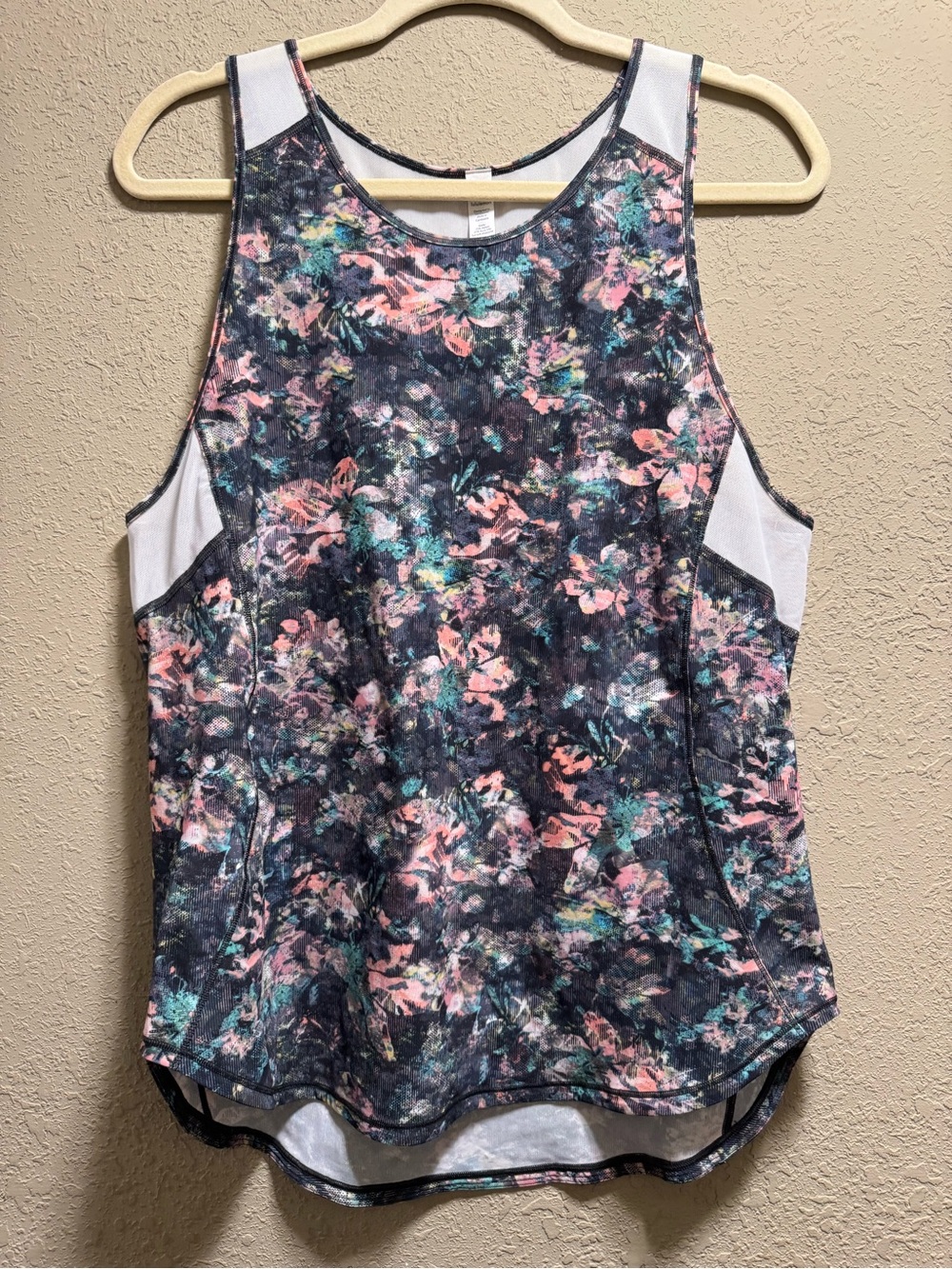lululemon athletica Floral Performance Tank Top - Pink, Teal, Black